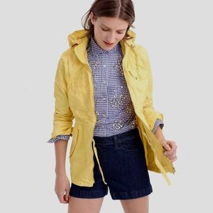 J. Crew Cotton Anorak Jacket/Vivid Lemon Jacket
